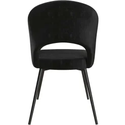 Wohnen Retro Möbel|Küchenstühle*Retrostuhl in Schwarz Samt - Magan