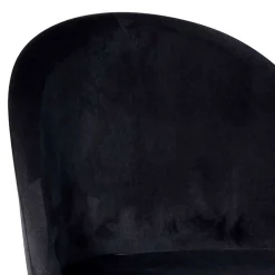 Wohnen Retrostyle Barstuhl in Schwarz und Gold - Chiosma (2er Set)