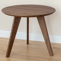 Wohnen Retro-Wohnzimmertisch aus braun geöltem Eichenholz - Borganel