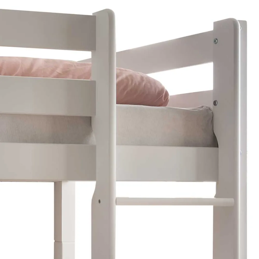 Kinder Wohnen Robustes Etagenbett in Weiß - Polar