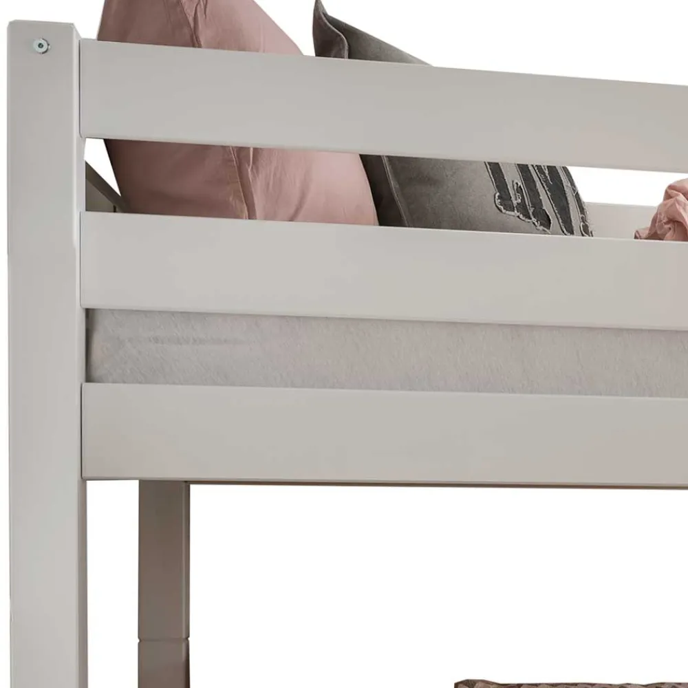 Kinder Wohnen Robustes Etagenbett in Weiß - Polar