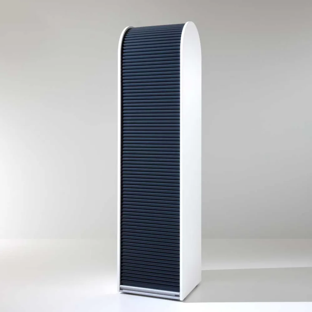 Wohnen Rolladenschrank Penal in Schwarz und Weiß