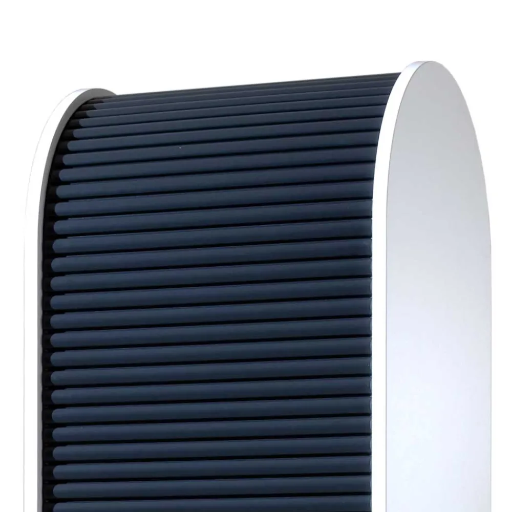 Wohnen Rolladenschrank Penal in Schwarz und Weiß