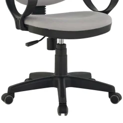 Wohnen Rollbarer Computerstuhl in Grau & Schwarz - Gilverny