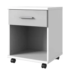 Wohnen Rollcontainer in Weiß & Beton Optik hell - Orsidio