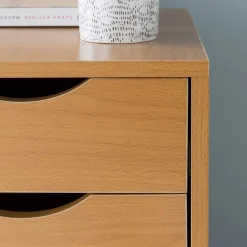 Wohnen Rollcontainer mit 5 Schubladen in Buche - Livisica