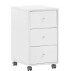 Wohnen Rollcontainer*Rollcontainer mit drei Schubladen in Weiß - Empire