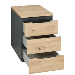 Wohnen Rollcontainer mit drei Soft Close Schubladen - Kuetra
