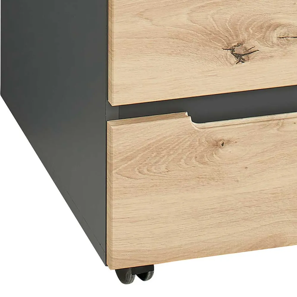 Wohnen Rollcontainer mit drei Soft Close Schubladen - Kuetra