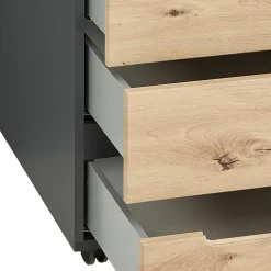 Wohnen Rollcontainer mit drei Soft Close Schubladen - Kuetra