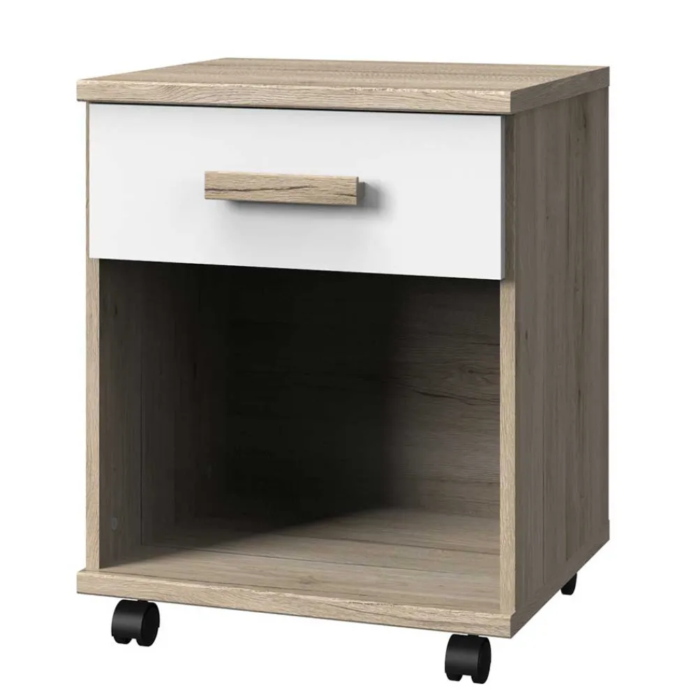 Wohnen Rollcontainer mit Ordnerfach und Schublade - Folio