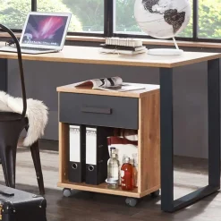 Wohnen Rollcontainer*Rollcontainer mit Schublade & Fach - Uletria