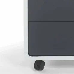 Wohnen Rollcontainer*Rollcontainer Mondsieur in Weiß Anthrazit