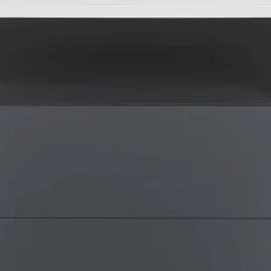 Wohnen Rollcontainer*Rollcontainer Mondsieur in Weiß Anthrazit