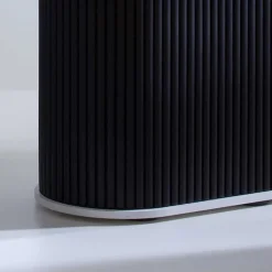 Wohnen Rolloschrank Laromain in Schwarz und Weiß