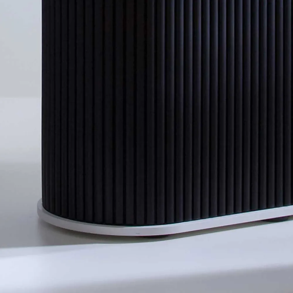 Wohnen Rolloschrank Laromain in Schwarz und Weiß