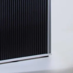 Wohnen Rolloschrank Laromain in Schwarz und Weiß