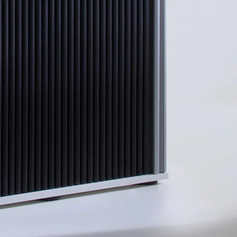 Wohnen Rolloschrank Laromain in Schwarz und Weiß