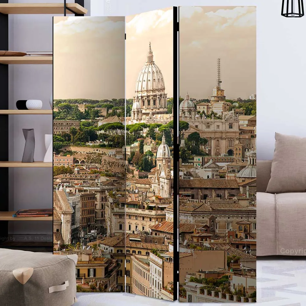 Wohnen Wohnzimmer-Regale*Rom Fotomotiv Paravent Stadt & Petersdom - Penanza