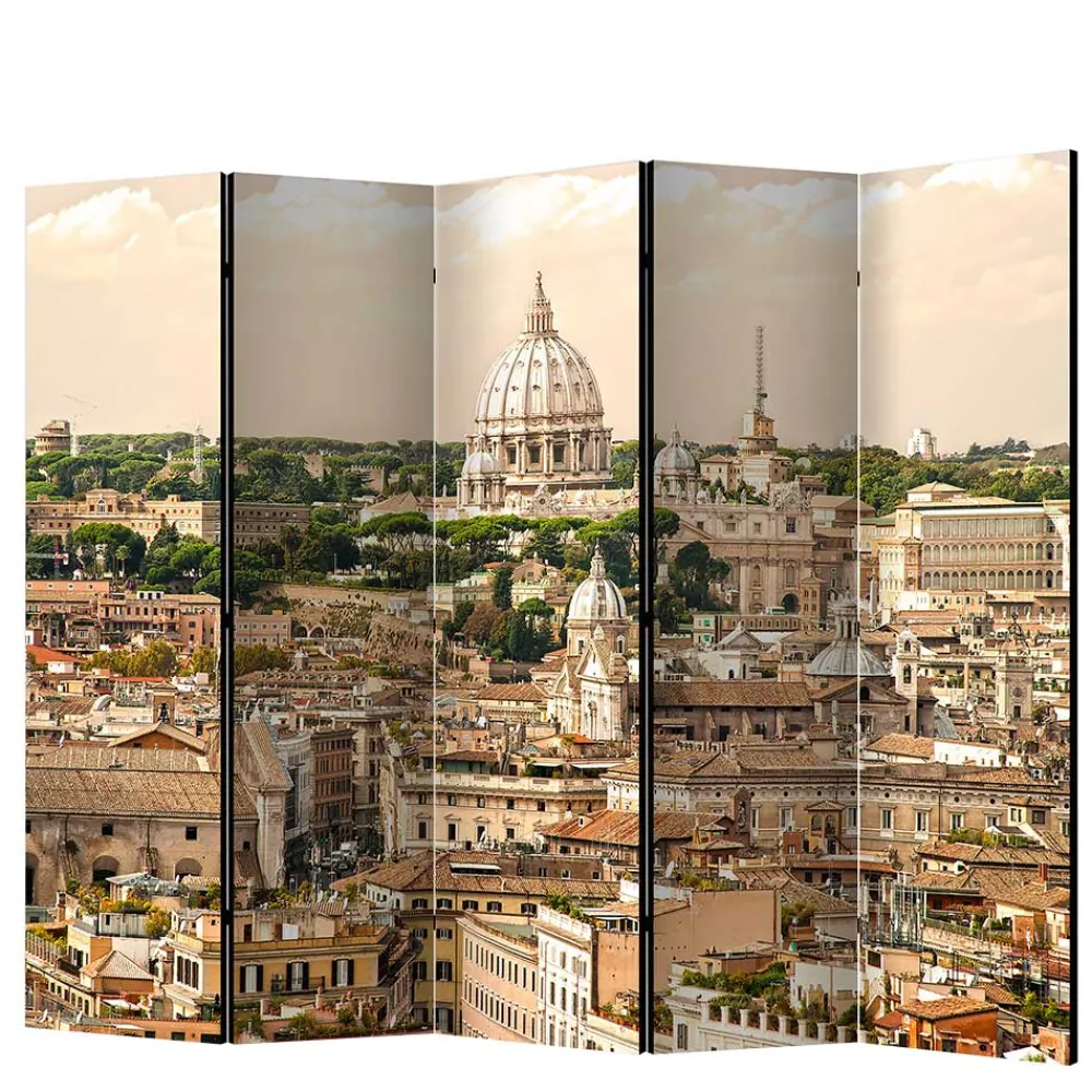 Wohnen Wohnzimmer-Regale*Rom Fotomotiv Paravent Stadt & Petersdom - Penanza