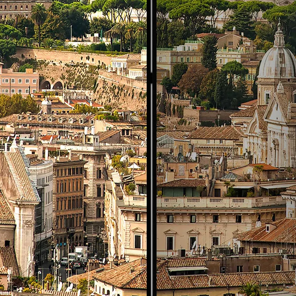 Wohnen Wohnzimmer-Regale*Rom Fotomotiv Paravent Stadt & Petersdom - Penanza