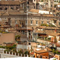 Wohnen Wohnzimmer-Regale*Rom Fotomotiv Paravent Stadt & Petersdom - Penanza