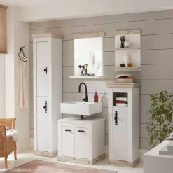 Wohnen Romantik Country Badezimmer Möbel - Doules (fünfteilig)