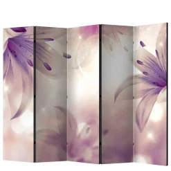 Wohnen Romantik Paravent mit Lilien Motiv - Narela