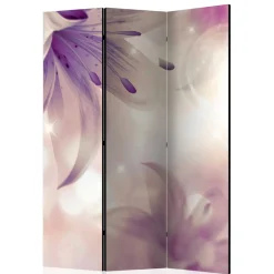 Wohnen Romantik Paravent mit Lilien Motiv - Narela