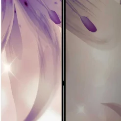 Wohnen Romantik Paravent mit Lilien Motiv - Narela