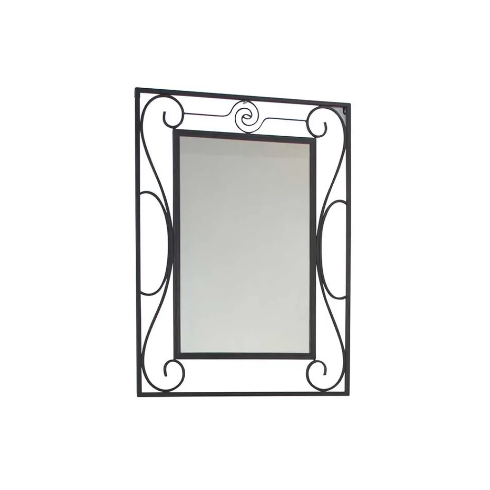 Wohnen Spiegel|Flurspiegel*Romantischer Wandspiegel Bairika mit Metallrahmen verschnörkelt