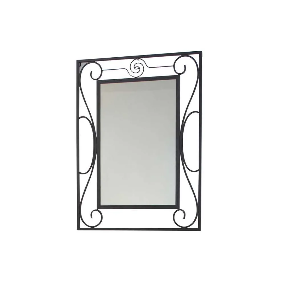 Wohnen Spiegel|Flurspiegel*Romantischer Wandspiegel Bairika mit Metallrahmen verschnörkelt