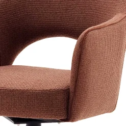 Wohnen Küchenstühle|Esszimmerstühle*Rostbrauner Polsterstuhl mit Armlehnen - Vlacoma (2er Set)