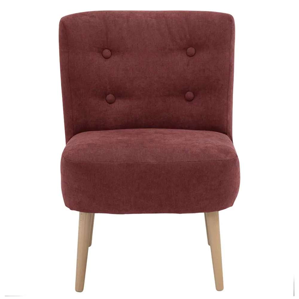 Wohnen Roter Polstersessel im Retrostil - Jitalca