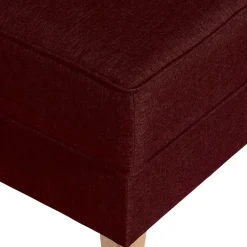 Wohnen Roter Wohnzimmerhocker mit Stoffbezug - Lacaza