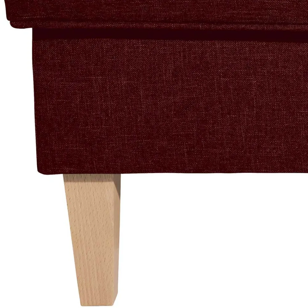 Wohnen Roter Wohnzimmerhocker mit Stoffbezug - Lacaza