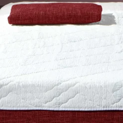 Wohnen Rotes Sofa mit Schlaffunktion & Bettkasten - Atan