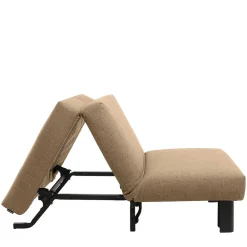 Wohnen Ruhesessel in Beige Stoff - Ofreda