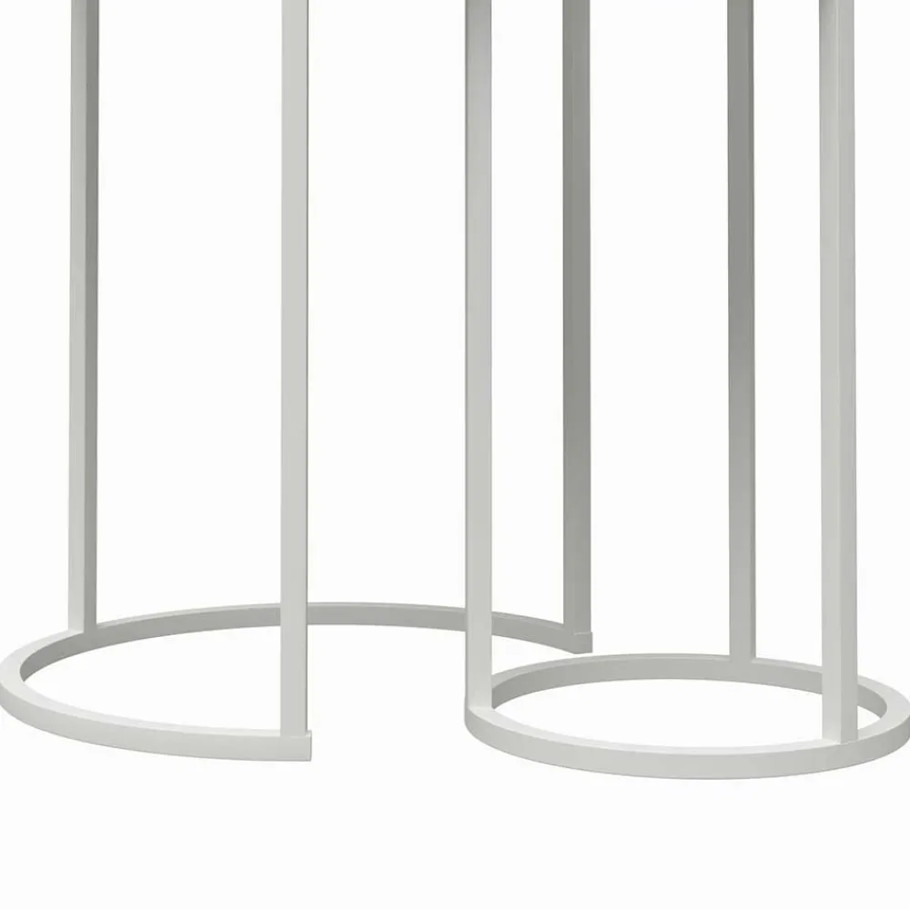 Wohnen Telefontische*Runde Beistelltische in Terrazzo Optik - Genns (zweiteilig)