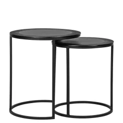 Wohnen Küchentische|Esszimmertische*Runde Beistelltische 2-Satz - Louisonna (zweiteilig)