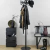 Wohnen Runde Design Standgarderobe mit 5 Haken - Oladrios