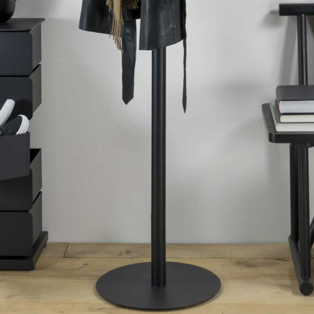 Wohnen Runde Design Standgarderobe mit 5 Haken - Oladrios