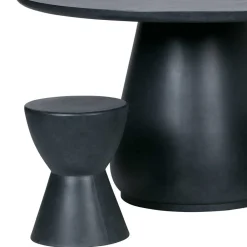 Wohnen Barhocker|Hocker*Runde Designhocker aus Tonfaser - Eterna (2er Set)