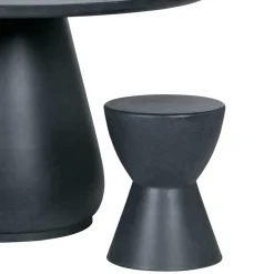 Wohnen Barhocker|Hocker*Runde Designhocker aus Tonfaser - Eterna (2er Set)