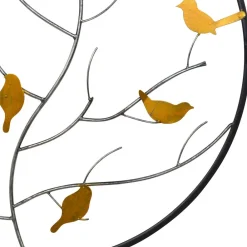 Wohnen Wandbilder*Runde Wanddeko Baum mit Vögeln - Azucar