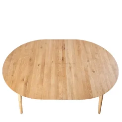 Wohnen Runder Ausziehtisch aus Wildeiche - Venice