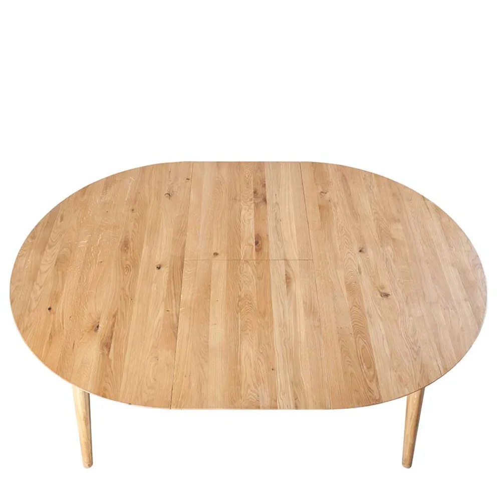 Wohnen Runder Ausziehtisch aus Wildeiche - Venice