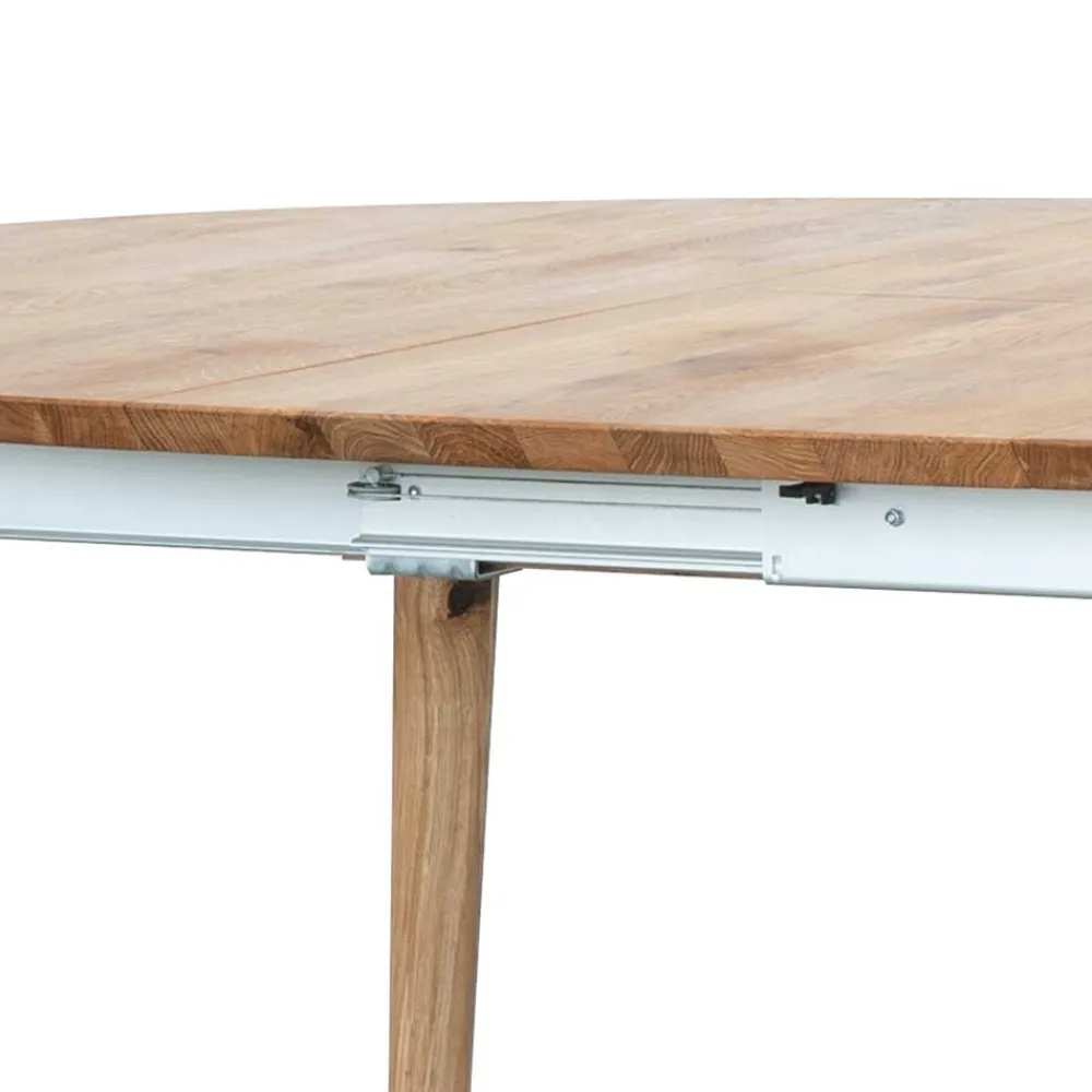 Wohnen Runder Ausziehtisch aus Wildeiche - Venice