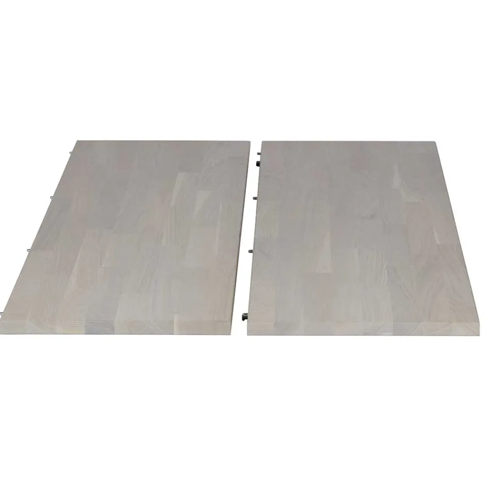 Wohnen Runder Ausziehtisch in Eiche Bianco - Guern