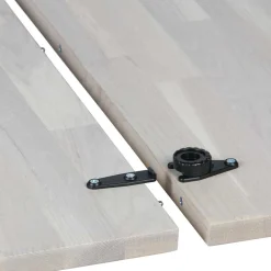 Wohnen Runder Ausziehtisch in Eiche Bianco - Guern